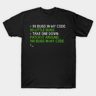 99 bugs in the code T-Shirt